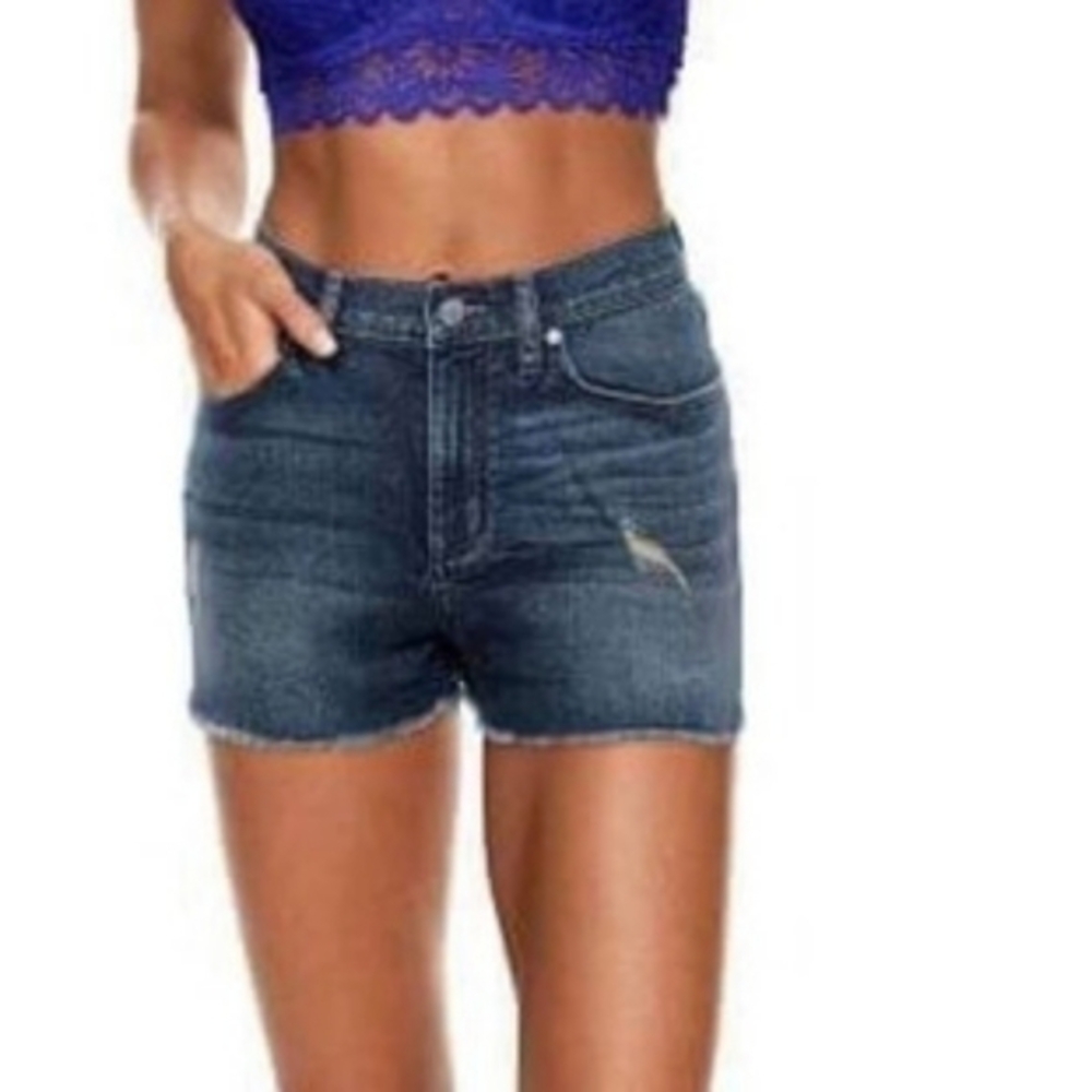 [Pink] Hi rise Jean Cut off Shorts - Size 8